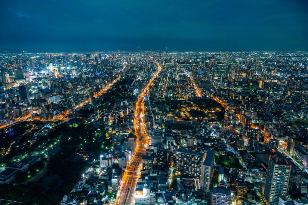 Night View from Abeno Harukas