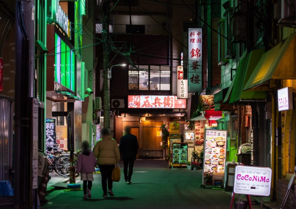 Ueno Uguisudani at Night